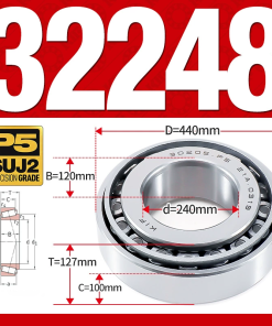 Vòng bi côn 1 dãy bi - bạc đạn bánh xe 32248 (Kích thước -  240*440*127 mm)