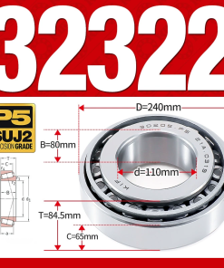 Vòng bi côn 1 dãy bi - bạc đạn bánh xe 32322 (Kích thước -  110*240*84,5 mm)