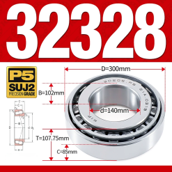 Vòng bi côn 1 dãy bi - bạc đạn bánh xe 32328 (Kích thước -  300*107,75 mm)