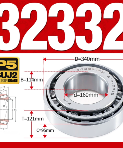 Vòng bi côn 1 dãy bi - bạc đạn bánh xe 32332 (Kích thước -  60*340*121 mm)