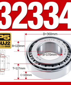 Vòng bi côn 1 dãy bi - bạc đạn bánh xe 32334 (Kích thước -  70*360*127 mm)