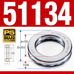 Vòng bi - bạc đạn 51134 (Chặn trục - 170*215*34 mm)