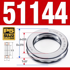 Vòng bi - bạc đạn 51144 (Chặn trục - 220*270*37 mm)