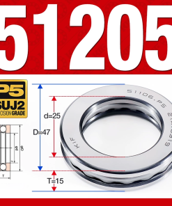 Vòng bi - bạc đạn 51205 (Chặn trục - 25*47*15 mm)