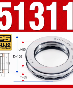 Vòng bi - bạc đạn 51311 (Chặn trục - 55*105*35 mm)