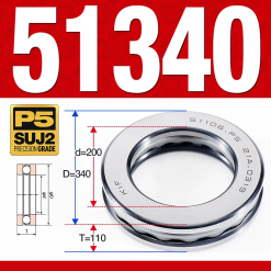 Vòng bi - bạc đạn 51340 (Chặn trục - 00*340*110 mm)