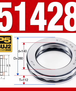 Vòng bi - bạc đạn 51428 (Chặn trục - 140*280*112 mm)