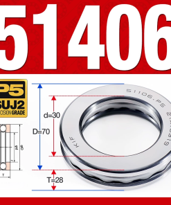 Vòng bi - bạc đạn 51406 (Chặn trục - 30*70*28 mm)