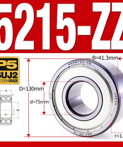 Vòng bi - bạc đạn 5215-ZZ  (Phớt kim loại - 75*130*41,3 mm)