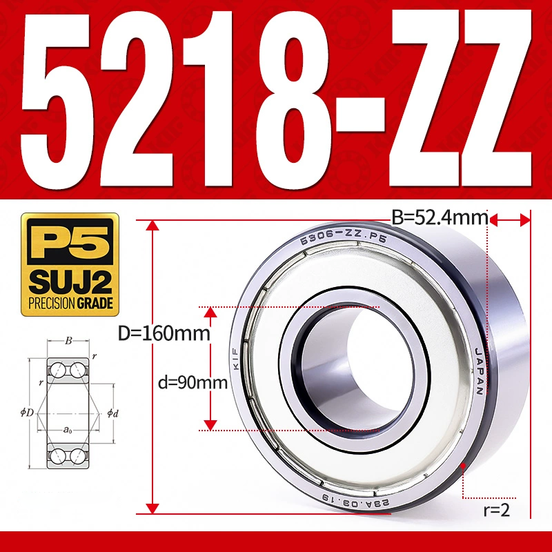 Vòng bi - bạc đạn 5218-ZZ  (Phớt kim loại - 90*160*52,4 mm)