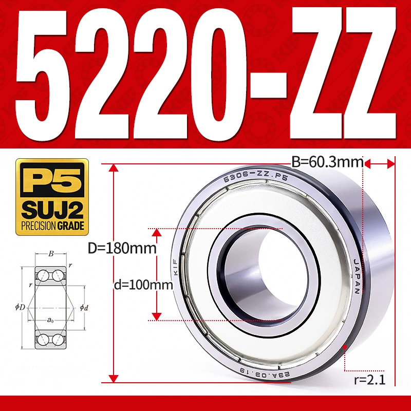 Vòng bi - bạc đạn 5220-ZZ  (Phớt kim loại - 100*180*60.3 mm)