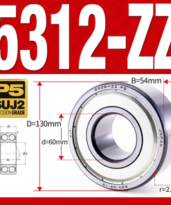 Vòng bi - bạc đạn 5315-ZZ  (Phớt kim loại - 75*160*68.3 mm)