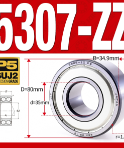 Vòng bi - bạc đạn 5307-ZZ  (Phớt kim loại - 35*80*34.9 mm)