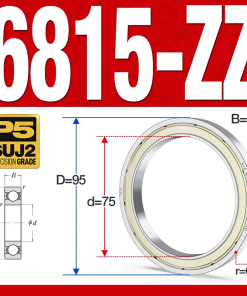 Vòng bi - bạc đạn 6815-ZZ  (Phớt kim loại - 75*95*10 mm)