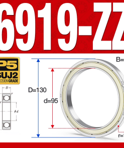 Vòng bi - bạc đạn 6919-ZZ  (Phớt kim loại - 95*130*18 mm)