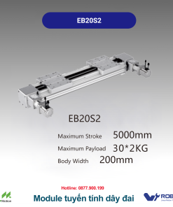 EB20S2 Module truyền động tuyến tính dây đai Dòng EB (Mô-đun tuyến tính đai định thời đa năng)
