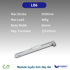 LB6 Module truyền động tuyến tính dây đai Dòng LB (Dẫn hướng tuyến tính đơn)