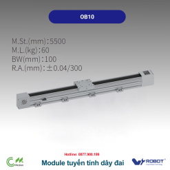 OB10 Module truyền động tuyến tính dây đai Dòng OB (Mô-đun dây đai tốc độ cao)