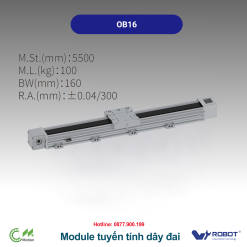 OB16 Module truyền động tuyến tính dây đai Dòng OB (Mô-đun dây đai tốc độ cao)