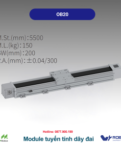 OB20 Module truyền động tuyến tính dây đai Dòng OB (Mô-đun dây đai tốc độ cao)