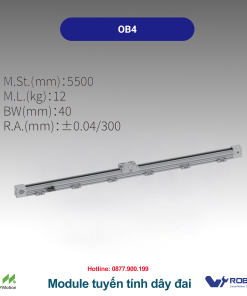 OB4 Module truyền động tuyến tính dây đai Dòng OB (Mô-đun dây đai tốc độ cao)