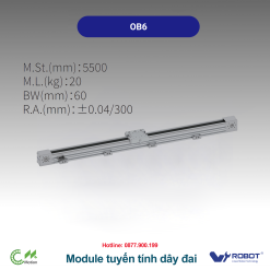 OB6 Module truyền động tuyến tính dây đai Dòng OB (Mô-đun dây đai tốc độ cao)