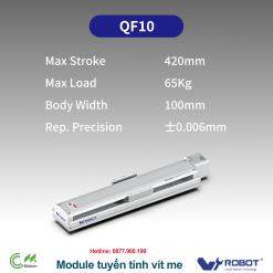 QF10 Module truyền động tuyến tính vít me Dòng QF (Siêu mỏng, Hành trình ngắn)