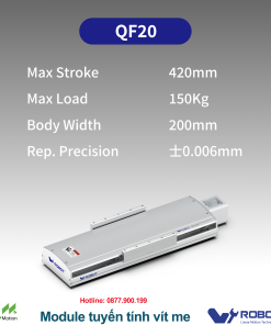 QF20 Module truyền động tuyến tính vít me Dòng QF (Siêu mỏng, Hành trình ngắn)