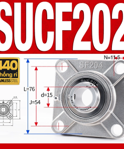 Gối đỡ vòng bi SUCF202 (Inox 440C - Đường kính trong 15 mm)