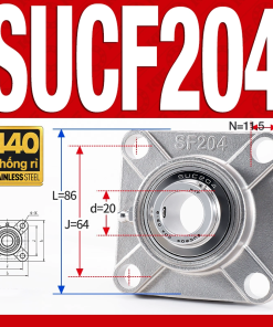 Gối đỡ vòng bi SUCF204 (Inox 440C - Đường kính trong 20 mm)