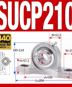 Gối đỡ vòng bi SUCP210 (Inox 440C - Đường kính trong 50 mm)