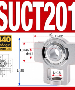 Gối đỡ vòng bi SUCT201 (Inox 440C - Đường kính trong 12 mm)
