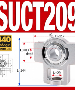 Gối đỡ vòng bi SUCT209 (Inox 440C - Đường kính trong 45 mm)