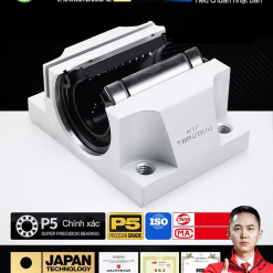 00120TBR20anh20sp201 roDm Con trượt tròn có đế bản rộng TBR25UU (Bi trượt tròn có đế)