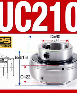 Vòng bi gối UC210 (Tiêu chuẩn - Đường kính trong 50 mm)