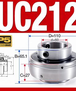 Vòng bi gối UC212 (Tiêu chuẩn - Đường kính trong 60 mm)