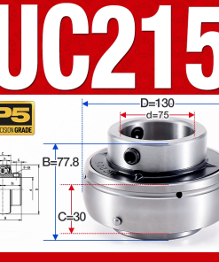Vòng bi gối UC215 (Tiêu chuẩn - Đường kính trong 75 mm)