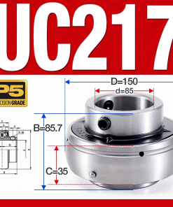Vòng bi gối UC217 (Tiêu chuẩn - Đường kính trong 85 mm)