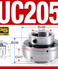 Vòng bi gối UC205 (Tiêu chuẩn - Đường kính trong 25 mm)