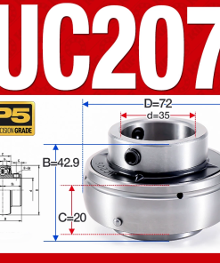 Vòng bi gối UC207 (Tiêu chuẩn - Đường kính trong 35 mm)