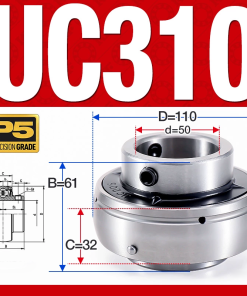 Vòng bi gối UC310 (Dày nặng - Đường kính trong 50 mm)