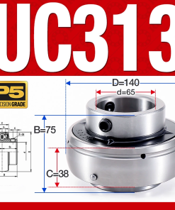 Vòng bi gối UC313 (Dày nặng - Đường kính trong 65 mm)