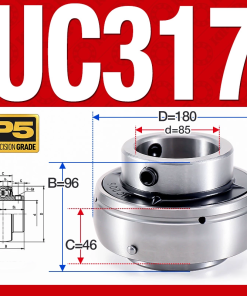 Vòng bi gối UC317 (Dày nặng - Đường kính trong 85 mm)