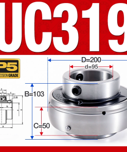 Vòng bi gối UC319 (Dày nặng - Đường kính trong 95 mm)