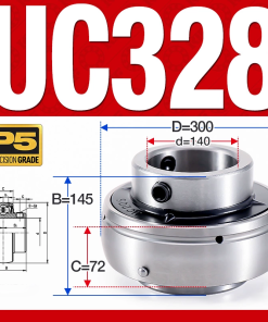 Vòng bi gối UC328 (Dày nặng - Đường kính trong 140 mm)