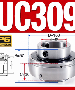 Vòng bi gối UC309 (Dày nặng - Đường kính trong 45 mm)