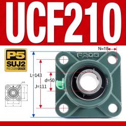 Gối đỡ vòng bi UCF210 (Tiêu chuẩn - Đường kính trong 50 mm)