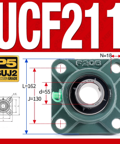 Gối đỡ vòng bi UCF211 (Tiêu chuẩn - Đường kính trong 55 mm)