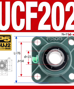 Gối đỡ vòng bi UCF202 (Tiêu chuẩn - Đường kính trong 15 mm)