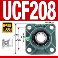 Gối đỡ vòng bi UCF208 (Tiêu chuẩn - Đường kính trong 40 mm)